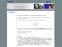Tablet Screenshot of knowledgebed.com